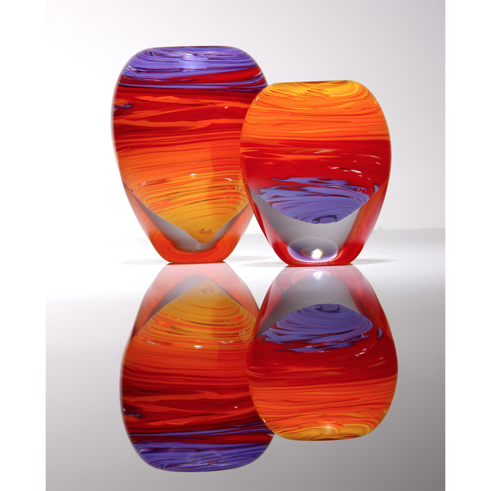 Beautiful Vases I ‘Colour Theory Pods - Sunset’ by Nicola Steel I Boha