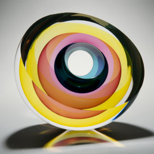 Optical Glass Sculpture by Tim Rawlinson