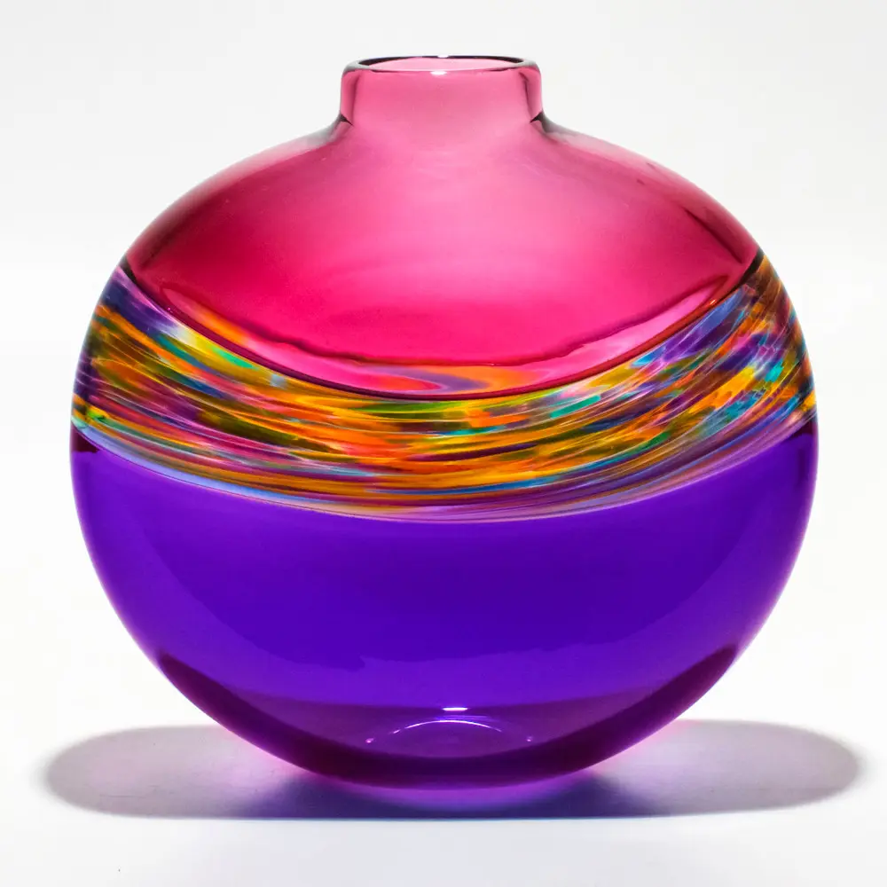 Coloured Glass Vase