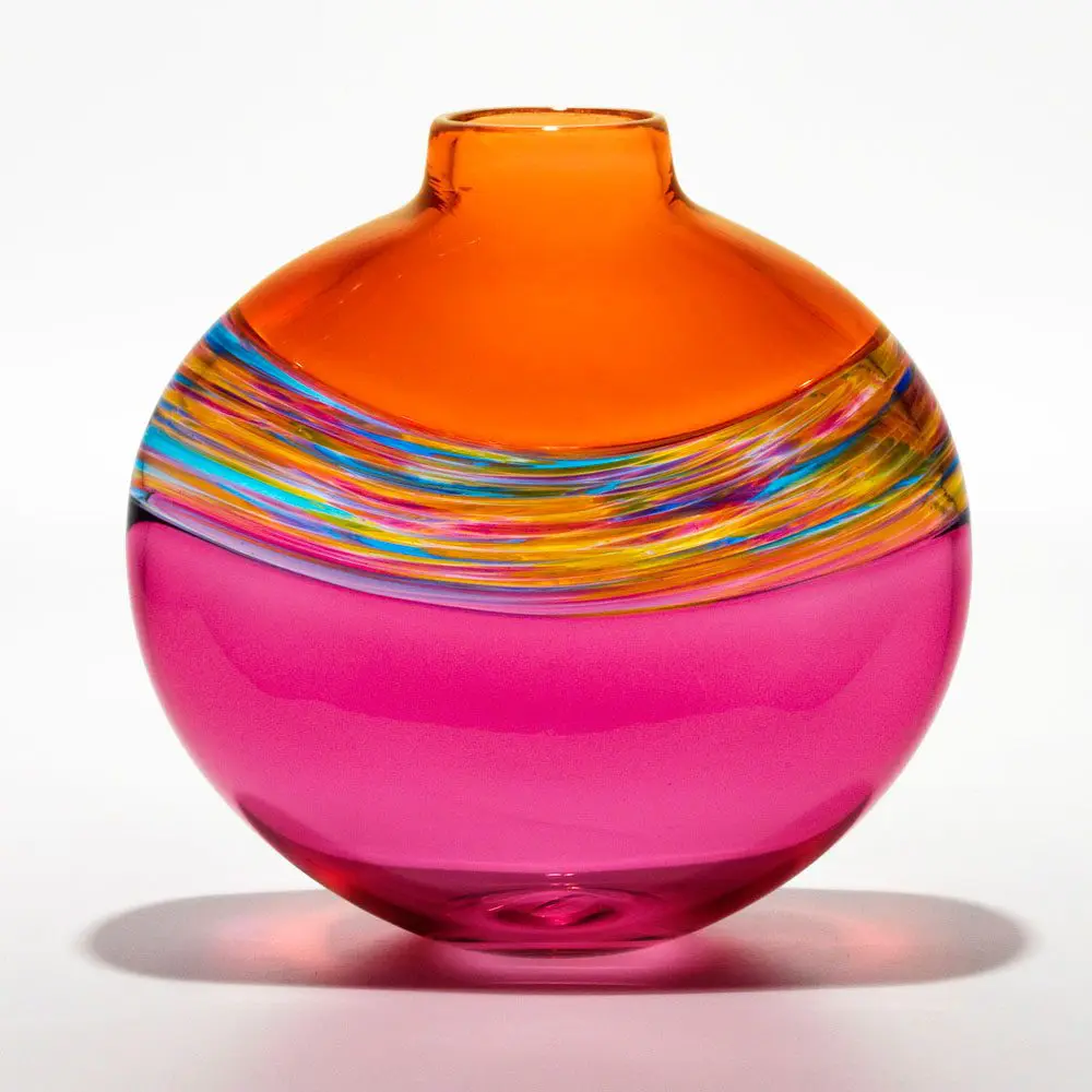 Coloured Glass Vase