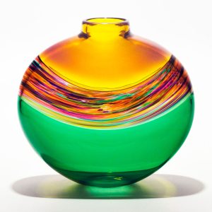 Coloured Glass Vase