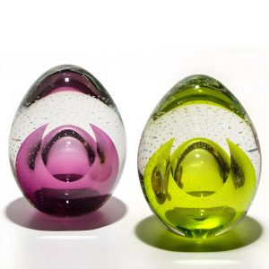 Egg Paperweight by Michael Trimpol