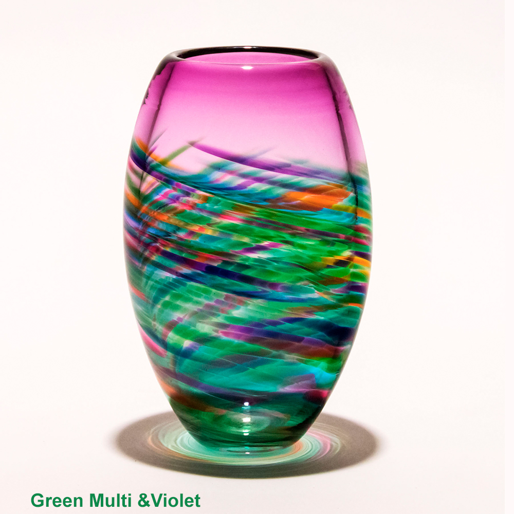 Modern Vases Vortex Of Lights By Michael Trimpol Boha Glass