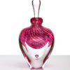 Decorative Glass Perfume Bottle Ruby Red 'Vortex'