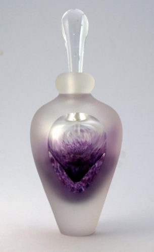Purple Perfume Bottles Hyacinth Layered Handmade Scent Bottle