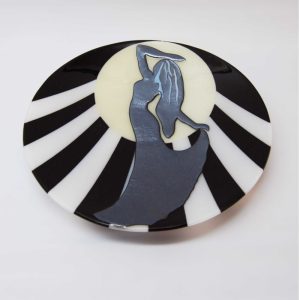 Art Platter 'Moonstruck' by Laura Hart