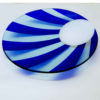 Blue Glass Platter 'Moonrise' by Laura Hart