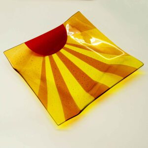 Handmade Platter 'Sunset Boulevard' by Laura Hart
