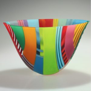 Vibrant Glass Vessel