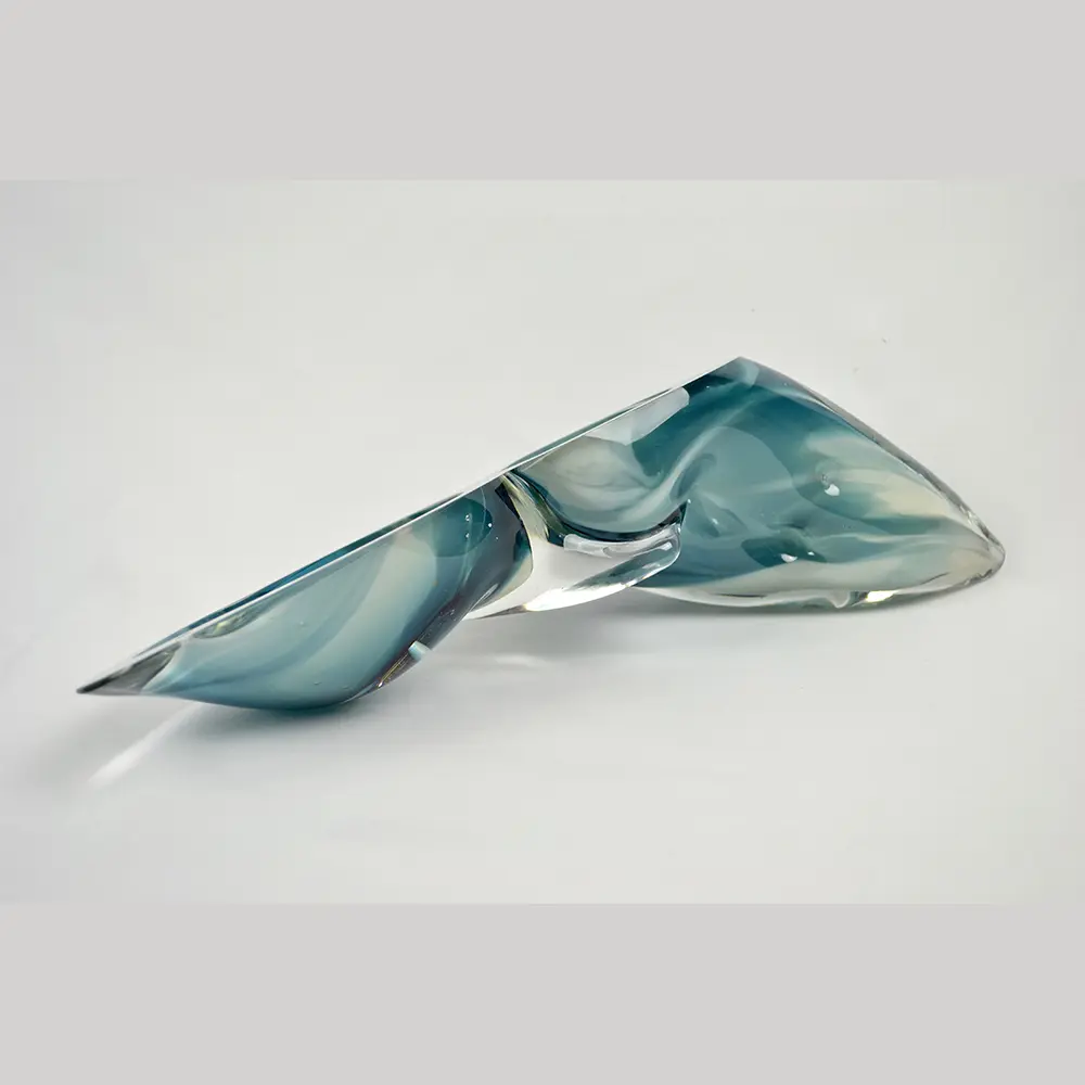 Blue Blown Glass Art ‘Metamorphosis: Escape II’ by Imogen Davis - Image 3