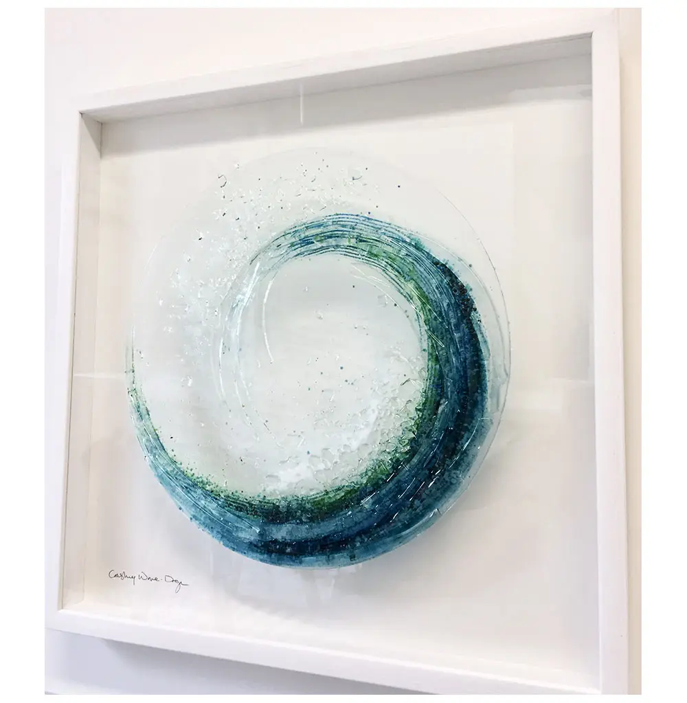 Glass Wave Sculpture