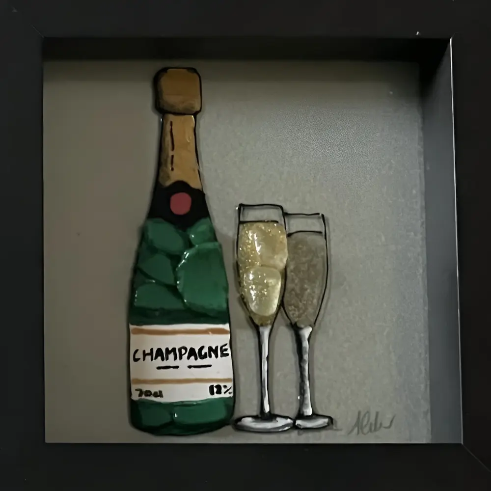 Art With Glass by Sea on Glass