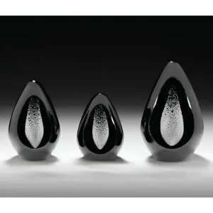 Black Paperweight Remigijus Kriukas Glass Artist