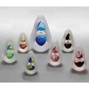 Glass Bubble Paperweight ‘Remigijus Kriukas