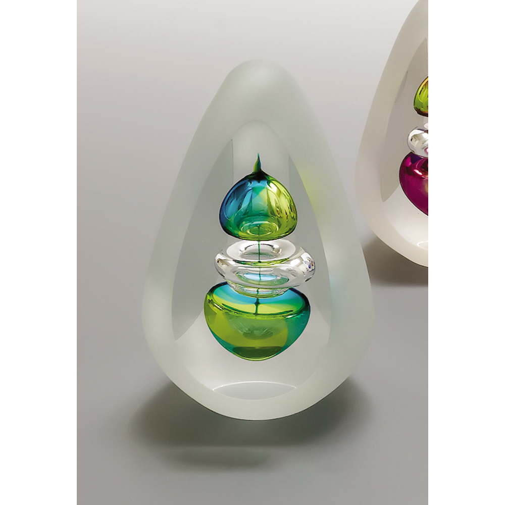 Glass Bubble Paperweight