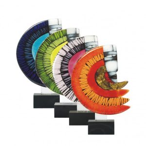 Rainbow Glass Sculpture ‘Rainbow Man’ by Maciej Habrat