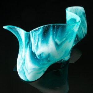 unique fused glass sculpture Lisa Pettibone Glass Artist