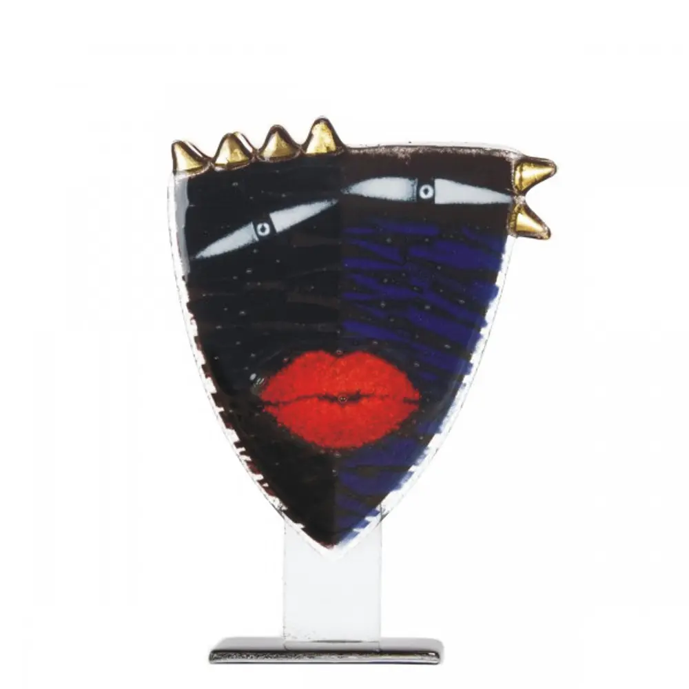 Art Glass Mask 'Golden Mask' By Maciej Habrat - Image 3