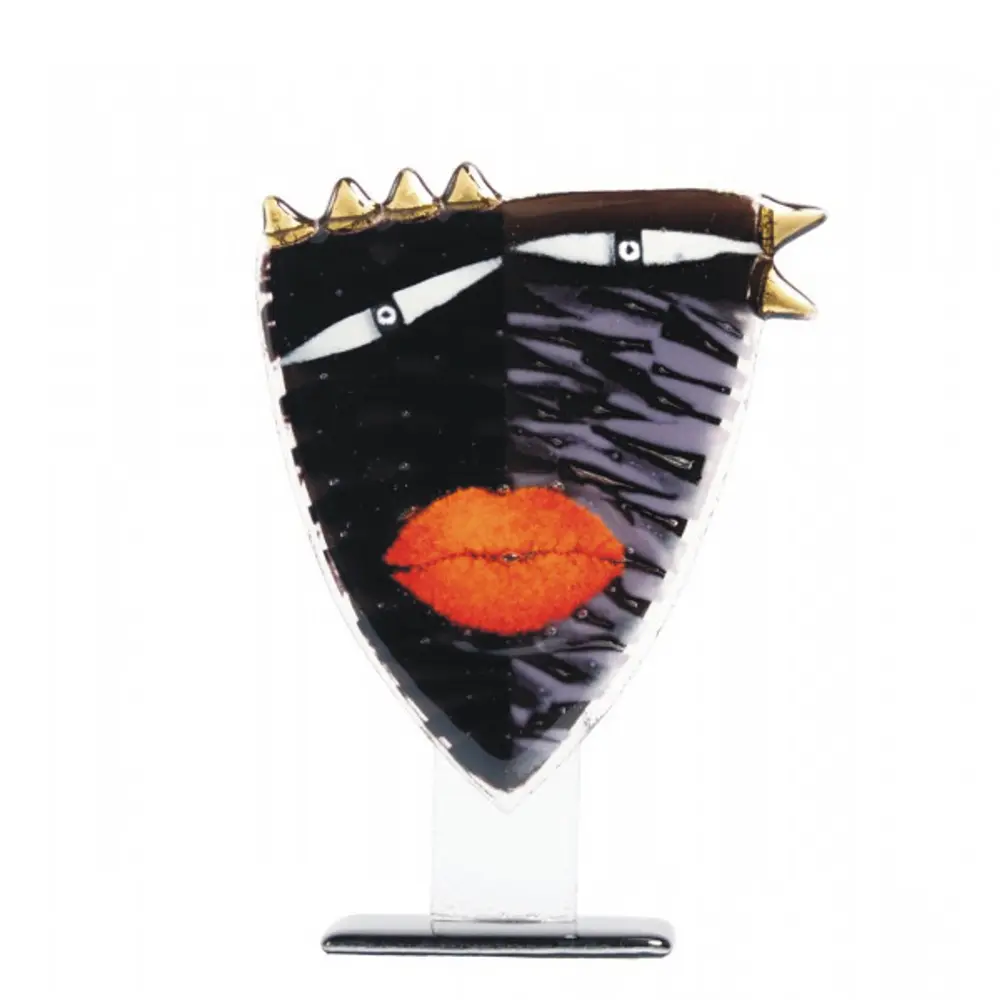 Art Glass Mask 'Golden Mask' By Maciej Habrat - Image 4