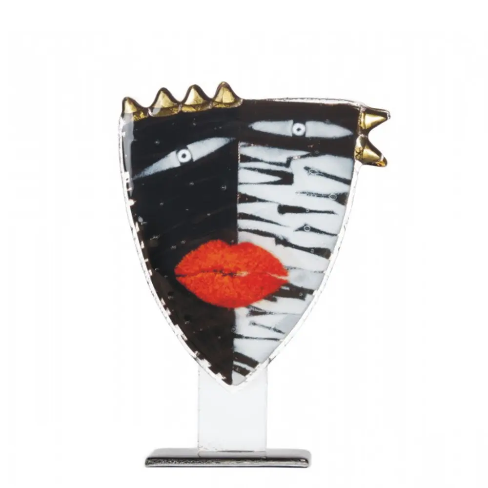 Art Glass Mask 'Golden Mask' By Maciej Habrat - Image 5