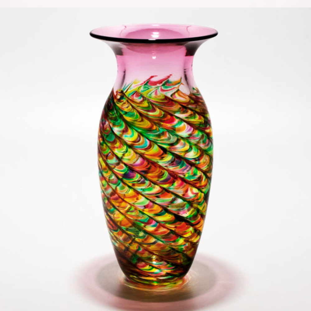 Colourful Glass Art Vases