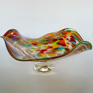 Rainbow Wavy Bowl by Nicola Steel