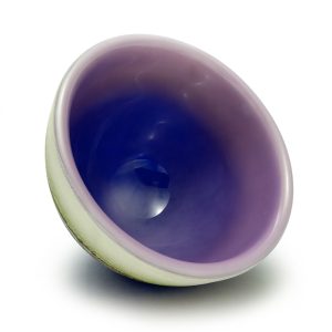 Blue Glass Art Bowl