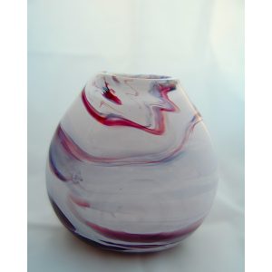 Burgundy Glass Art by Katherine J Austin Glass