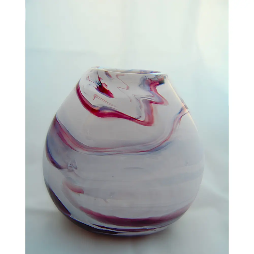 Burgundy Glass Art by Katherine J Austin Glass