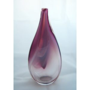 Burgundy Vase by Katherine J Austin Glass