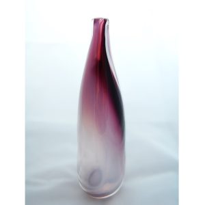 Burgundy Vase by Katherine J Austin Glass