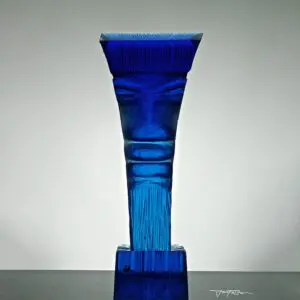 Aqua Glass Sculpture
