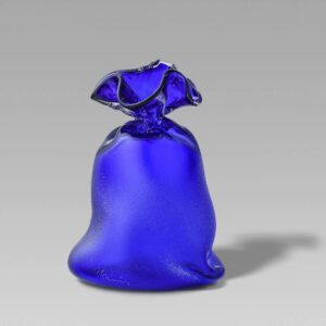Blue Art Glass Sculpture Remigijus Kriukas Glass Artist