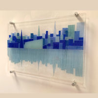 Fused Glass Wall Panel