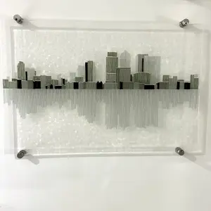 Fused Glass Wall Sculpture by Adam Hussain Glass