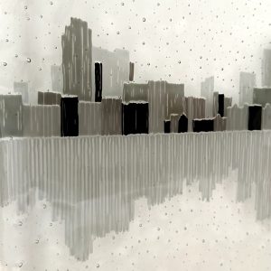 Fused Glass Wall Sculpture by Adam Hussain Glass