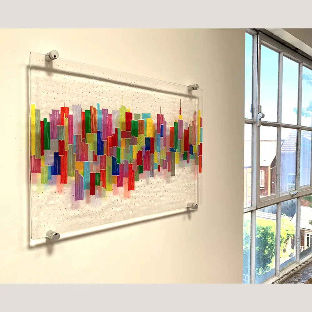 Fused glass wall art hotsell