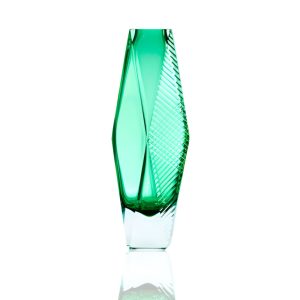 Glass Crystal Vase by Alessandro Mandruzzato