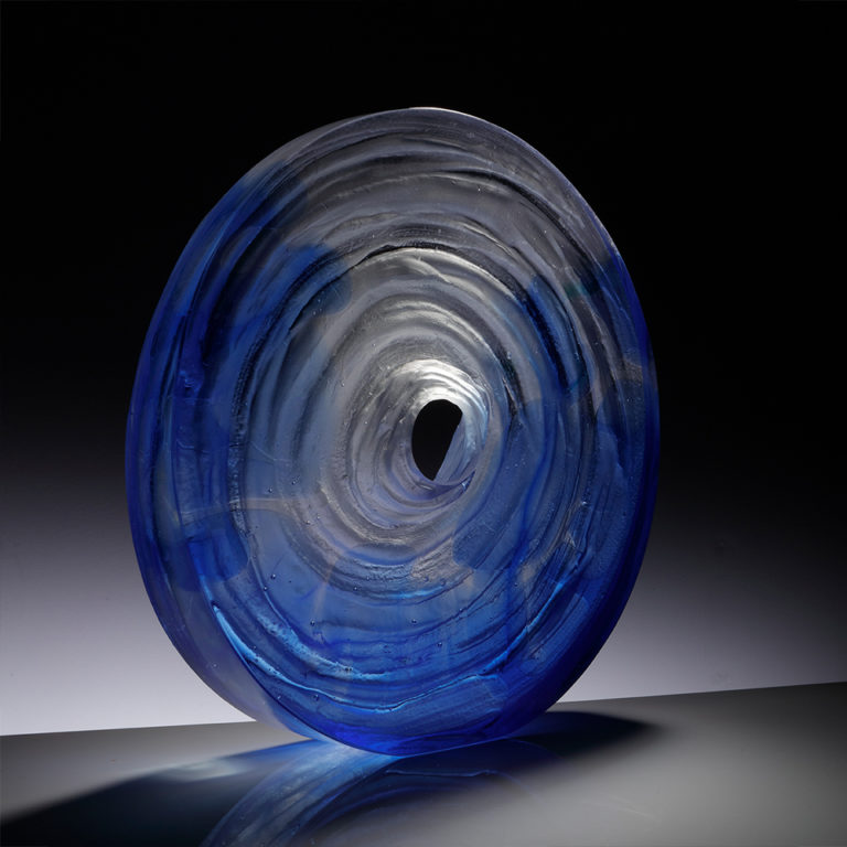 Large Art Glass Sculpture I Cyclone By Sandra Balmer I Boha Glass