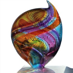 Modern Glass Art Sculpture