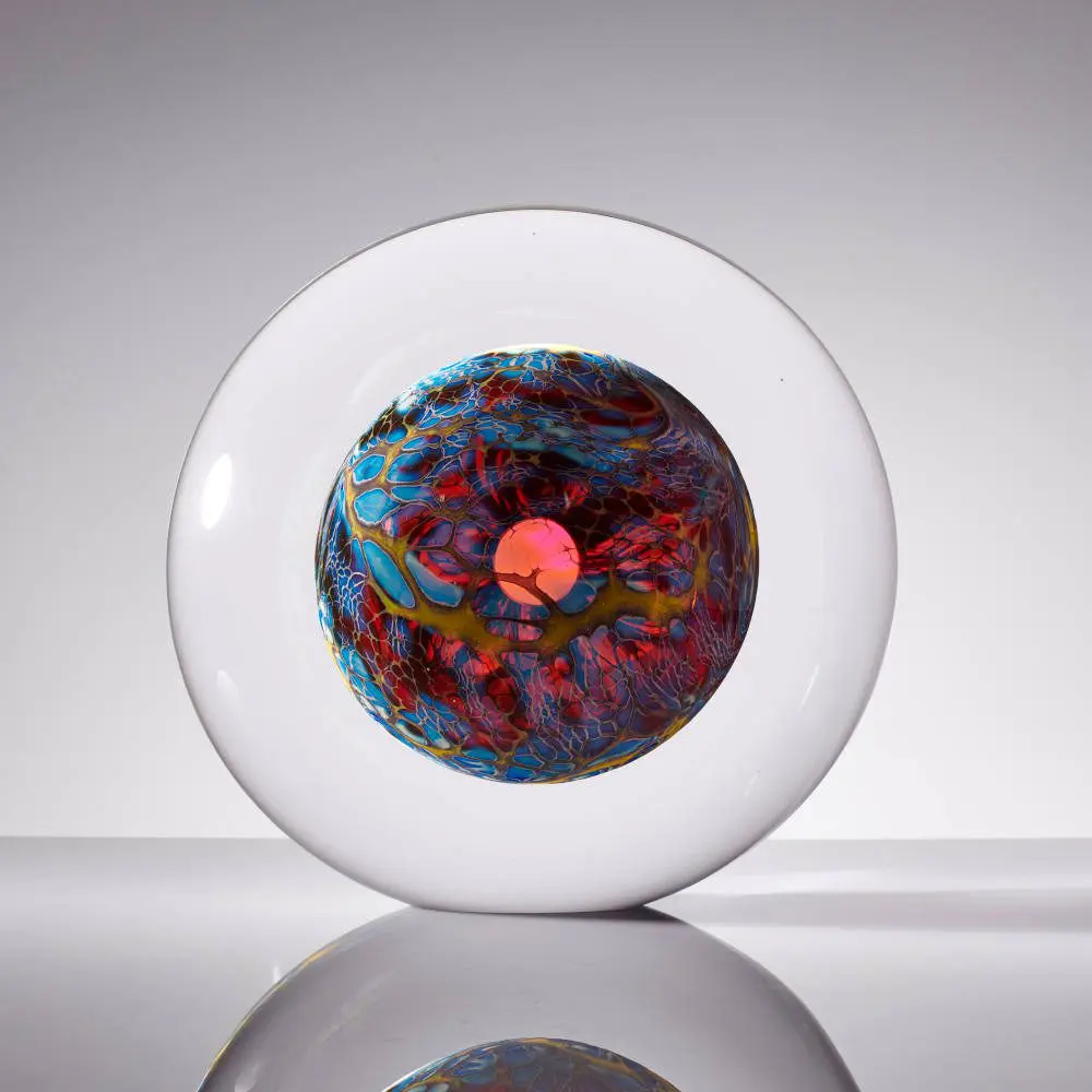 Spherical Glass Art ‘Oculus’ by Tim Rawlinson - Image 3