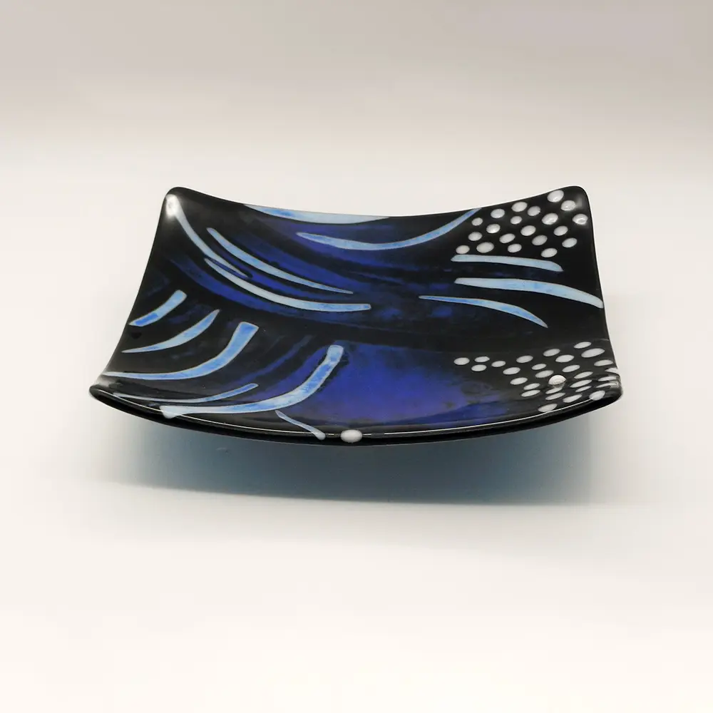 Colourful Glass Platters