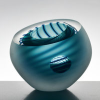 Contemporary Glass Art Bowl