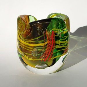 Green Glass Vessel