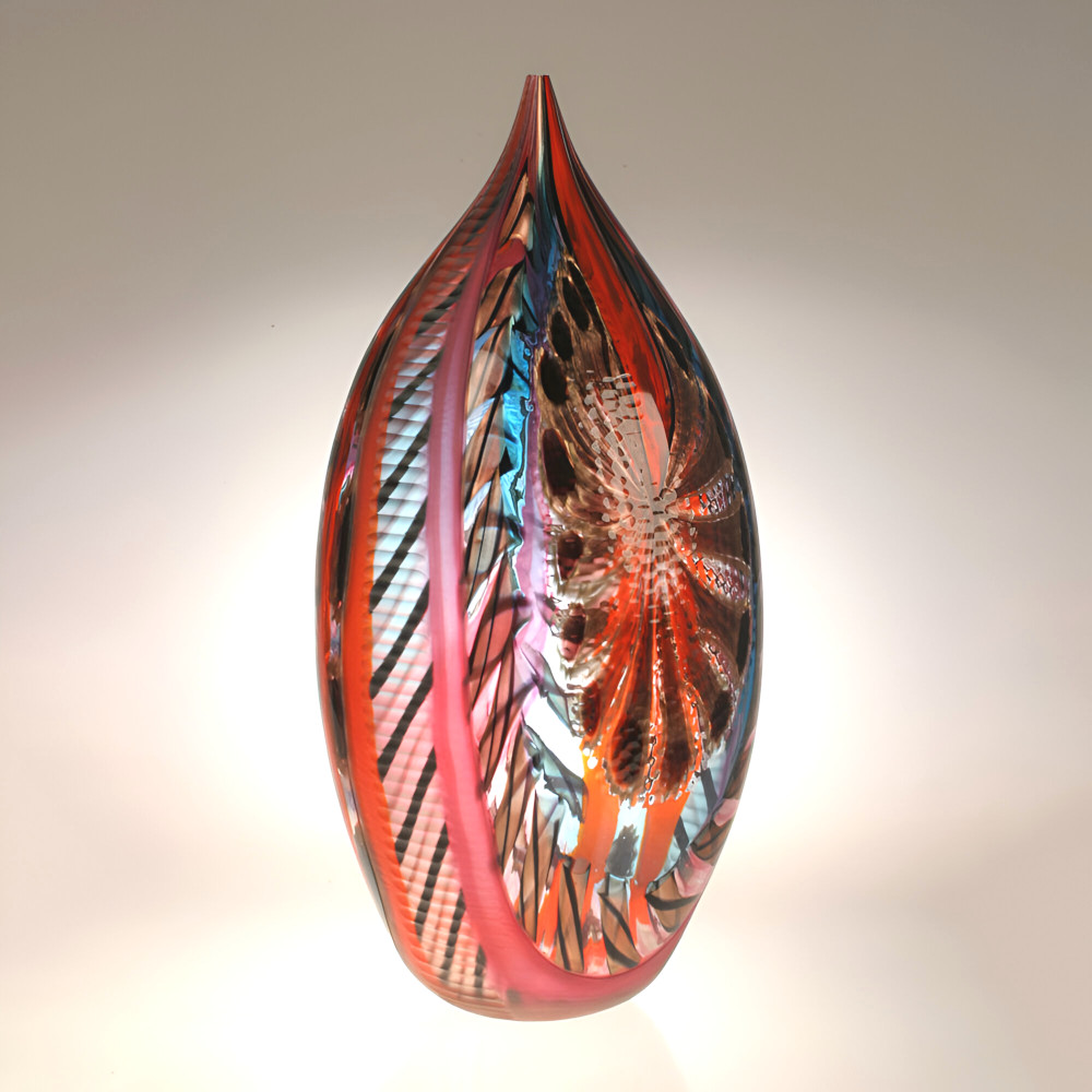 Murano Art Glass Vase Miraggi