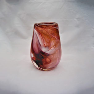 Burgundy Glass Vase