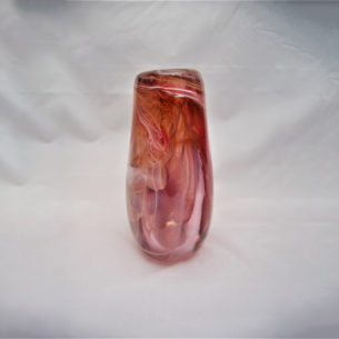 Burgundy Glass Vase