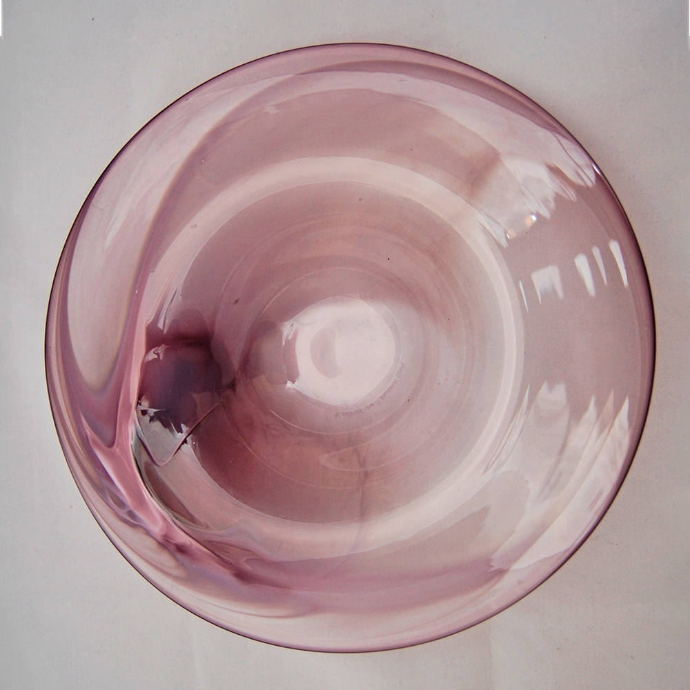 Burgundy Glass Plate