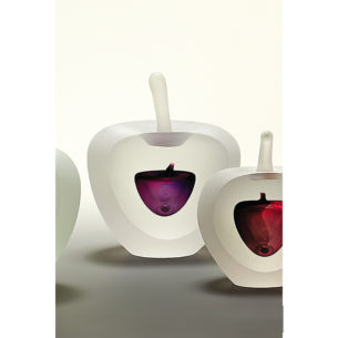Glass Apple Paperweights