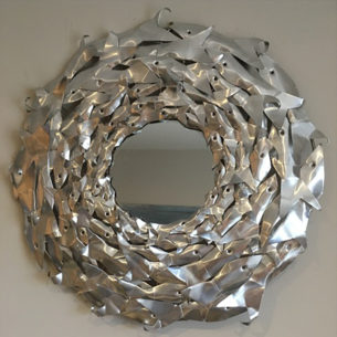 Metal Art Mirror